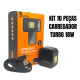 kit 10 Carregadores completos v8 turbo ultra rápido quick charge 3.0