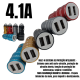 Kit 10 Carregadores turbo adaptador veicular de isqueiro de carro c/ 2 saídas USB inova