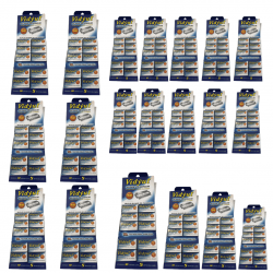 kit 10 cartelas de Lâmina De Barbear Vidyut Super Chromium Blades Cartela C/100 Unid