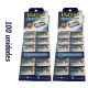 kit 10 cartelas de Lâmina De Barbear Vidyut Super Chromium Blades Cartela C/100 Unid