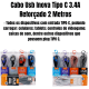 Kit 10 cabos 2m carregador reforçado carga rápido para Tipo C inova tubo