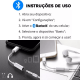 Kit 10 Adaptador Compatível Com iPhone iPad Cabo Lightning Para P2 Femea Áudio Auxiliar