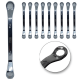 Kit 10 CHAVES ESTRELA ESTRIADA PROFISSIONAL 14 e 15mm
