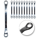Kit 10 CHAVES ESTRELA ESTRIADA PROFISSIONAL 16 e 17mm