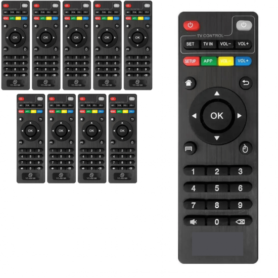 kit 10 Controle Remoto Tv Box 4k Mx9 Tx3 Tx9 Tx2 Mxq Pro