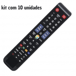 kit 10 Controle Remoto tv Lcd/led Samsung Smart Tv Função 3d/futebol