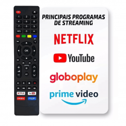 kit 10 Controle Remoto Tv Philco tecla netfllix Prime Video globoplay