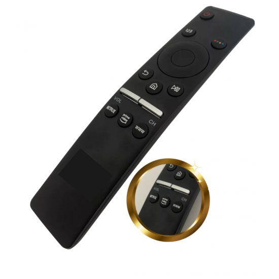 kit 10 Controle Remoto Tv Samsung Smart 4K Led Universal Botão Aplicativos UN50KU6000GXZD / UN55MU6300GXZD