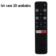 kit 10 Controle TCL Smart 4k Android Netflix e Globoplay