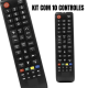 KIT 10 Controles Compatível Com Samsung Smart Tv Hub-7036/7028 Un48j5200ag / Un43j5200ag / Un32j4300ag