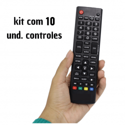 KIT 10 CONTROLES PARA TV LCD 32ln540b 42ln5400 50ln540