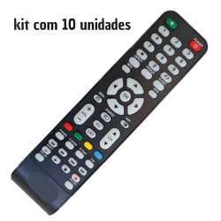kit 10 Controles Remoto Compativel Tv Cce LCD Led Stile D4201 D32 D37 D42 Rc512 Rc517