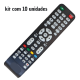 kit 10 Controles Remoto Compativel Tv Cce LCD Led Stile D4201 D32 D37 D42 Rc512 Rc517
