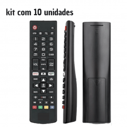 kit 10 controles Remoto Tv Led Smart 4k Akb75095315 compatível 32LJ600B / 43LJ5500 / 49LJ5500 / 55LJ5500