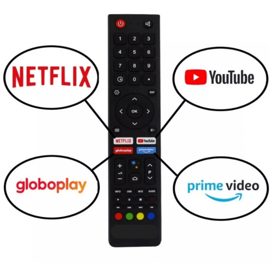 kit 10 CONTROLES REMOTO TV PHILCO SMART GCBLTV02AIBBT