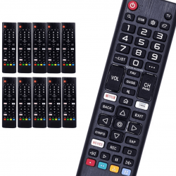 Kit 10 Controles Tv-Compativel-Oled-65c9psa-Smart-43lk5750-Akb-75675304-9053-86SJ9570-55SJ9500-55SJ8000-55UJ7500