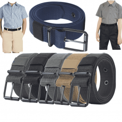 10 Cintos de lona infantil simples de nylon calças de cowboy