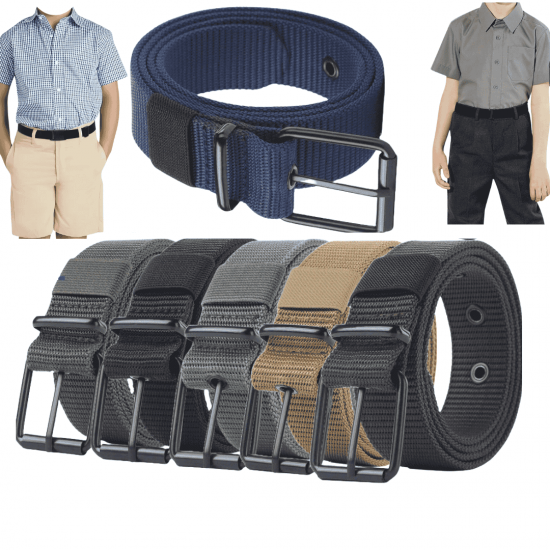 10 Cintos de lona infantil simples de nylon calças de cowboy