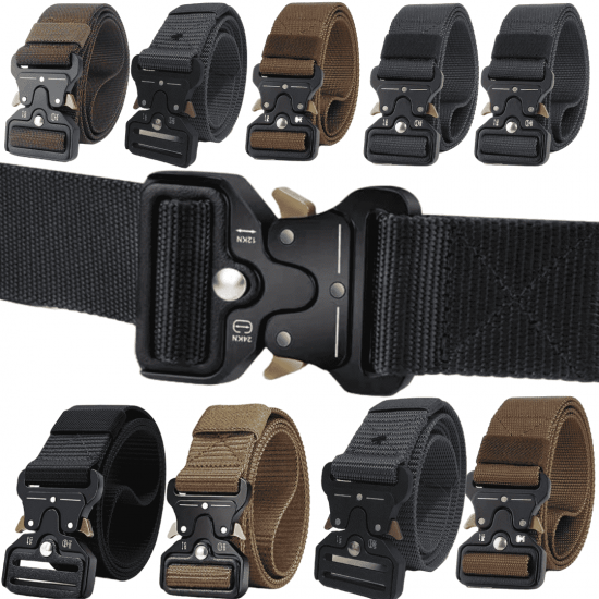 10 Cintos largo masculino nylon e engate rápido