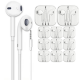 kit 10 Fone de ouvido Branco P2 3.5mm Para Celular Alta Qualidade De Som inova