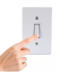 Kit 10 Interruptor Simples 1 Tecla 10A Bivolt 127v e 250v Com Placa Espelho Branco