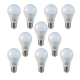 kit 10 Lâmpadas Led 9w Bulbo Bivolt Soquete E27 Branco Frio
