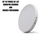 Kit 10 painel led plafon luminaria 18w Redondo sobrepor 6500k branco frio black + decker