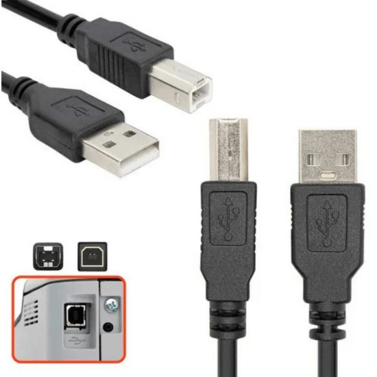 10 Cabos de impressora USB 2.0 AM+BM 2 metros