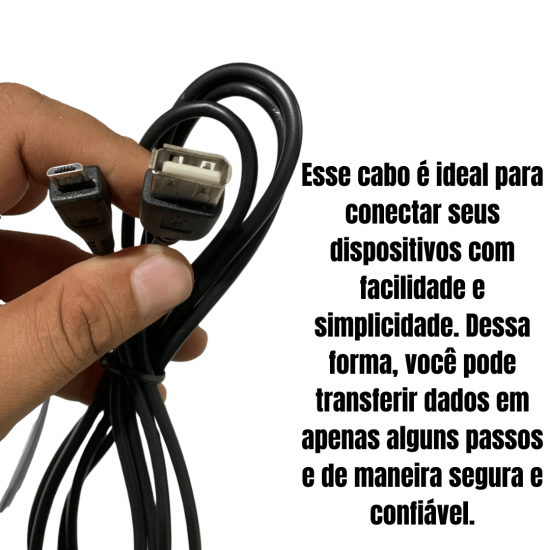 kit 10  MC17620-4 CABO ADAPTADOR MICRO USB, V8, OTG 1.5M