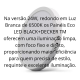Kit 10 painel led plafon luminaria 24w Redondo sobrepor 6500k branco frio black + decker