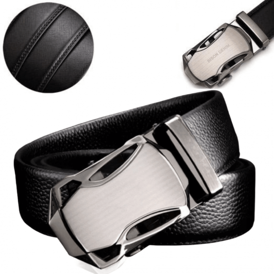 Kit 10 Peças Sortido Cinto Masculino Social Preto e Marrom Catraca Adulto Couro Sintético