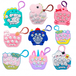 Kit 10 Pop It Mini Gamer Eletrônico Chaveiro Sensorial