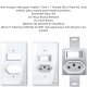Kit 10 tomada 20a com interruptor placa espelho branco