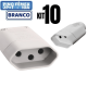KIT 10 TOMADA FEMEA DESMONTAVEL 180 2P+T 20A BC 2843-1