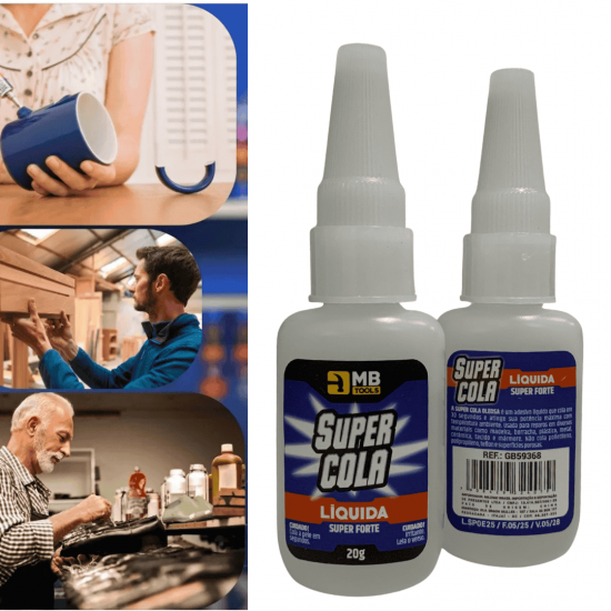 12 Colas Instantânea 20g / Unha Para Postiça/Fibra e Pedrarias Bico Fino / Fácil Aplicação / Super Forte