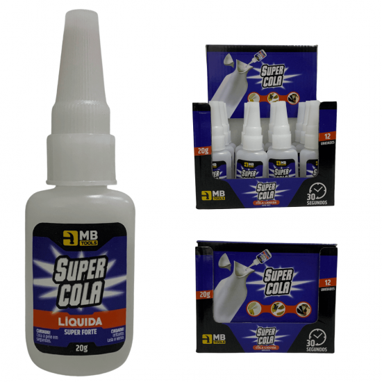 12 Colas Instantânea 20g / Unha Para Postiça/Fibra e Pedrarias Bico Fino / Fácil Aplicação / Super Forte