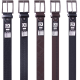 kit 2 Cintos Fivela Social Couro Sintético Casual Resistente