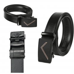 kit 2 Cintos Tradicional Luxo Social Masculino Em Couro Sintetico Com Catraca Reforçada Moda Social