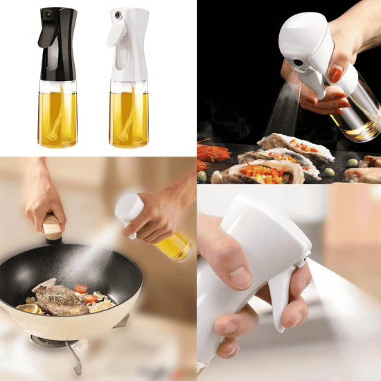 2 Spray de VIDRO Borrifador Pulverizador Porta Azeite Vinagre Óleos Galheteiro Chef Cozinha