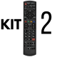 Kit 2 Controle Para Tv Panasonic botão Netflix tc-32as600b / tc-39as600b / tc-42as610b / tc-50as600b