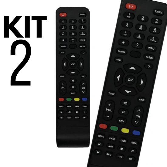 Kit 2 Controle Philco Ph32e31dsgw Ph39n91dsgw Ph40e36dsgw