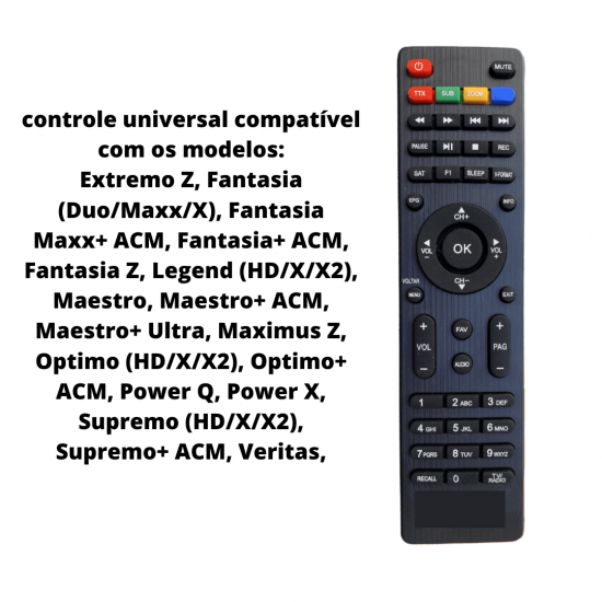 Kit 2 Controle Remoto Cinebox Fantasia / Supremo / Linha X, Z E + Cine Box