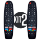 Kit 2 Controle Remoto Compatível Tv Multilaser Tl042 045 046
