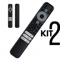 Kit 2 Controle remoto Compativel tv smart tcl 4k 55p725, 65p725, 75p725
