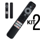Kit 2 Controle remoto Compativel tv smart tcl 4k 55p725, 65p725, 75p725