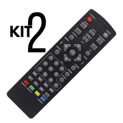 KIt 2 Controle Remoto Conversor Digital Aquário Dtv-5000