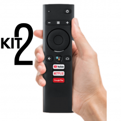 kit 2 Controle Remoto Intelbras IZY Play Adroid com Netflix / YouTube