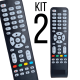kit 2 Controle Remoto Tv Aoc Le40d1452 - Le43d1452 - Le48d1452