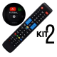 Kit 2 Controle Remoto tv Lcd/led Samsung Smart Tv Função 3d/futebol