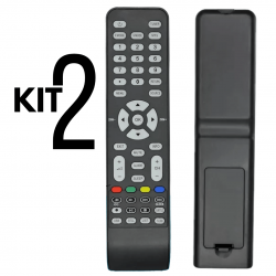 kit 2 controle Remoto Tv Philco Ph24t21dg Ph28b25dg Ph28t35dg Ph32f33dgb Ph42b25dg